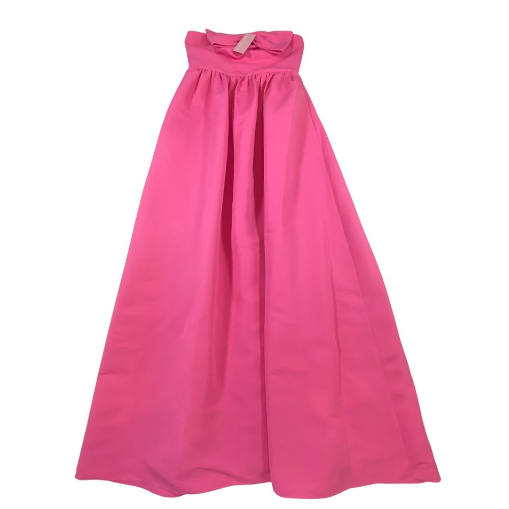 Sachin & Babi Isabeau Strapless Bow Front Ballgown Dress 6 NEW Shocking Pink - Picture 6 of 16
